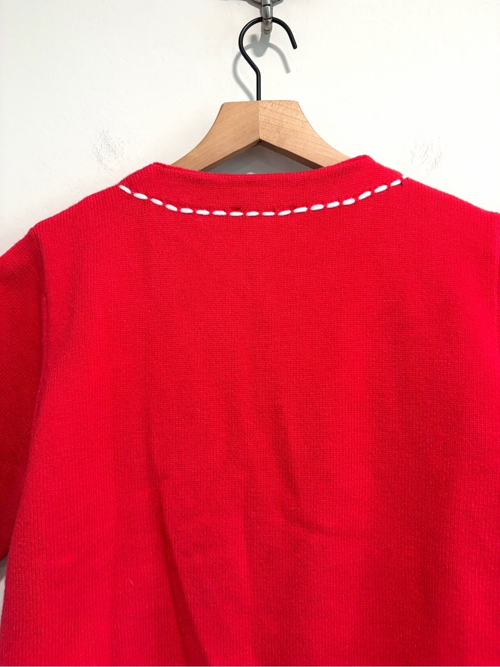 THML Short Sleeve Stitched Button Front Chunky Knit Cardigan - Picture 10 of 12